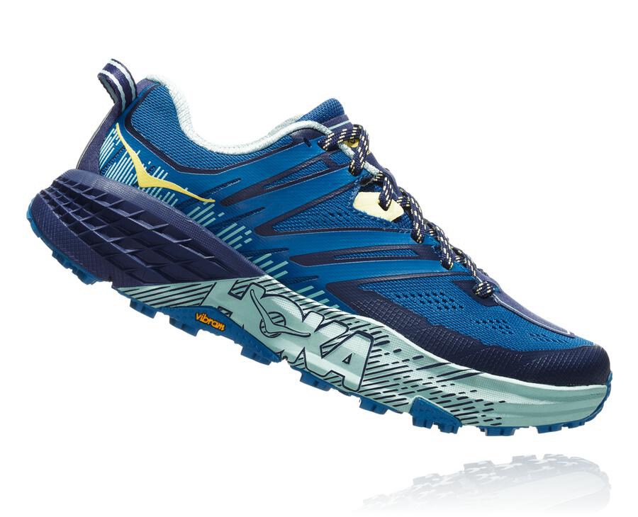 Hoka Australia One One Speedgoat 3 - Womens Trail Shoes Blue - BOKIF-2746